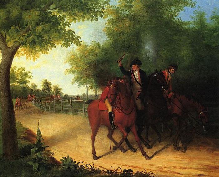 James Peale Ambush of Captain Allan McIane oil painting image